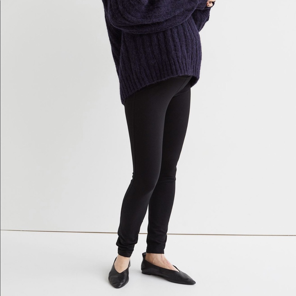 H&M MAMA Treggings in Black - M (maternity)